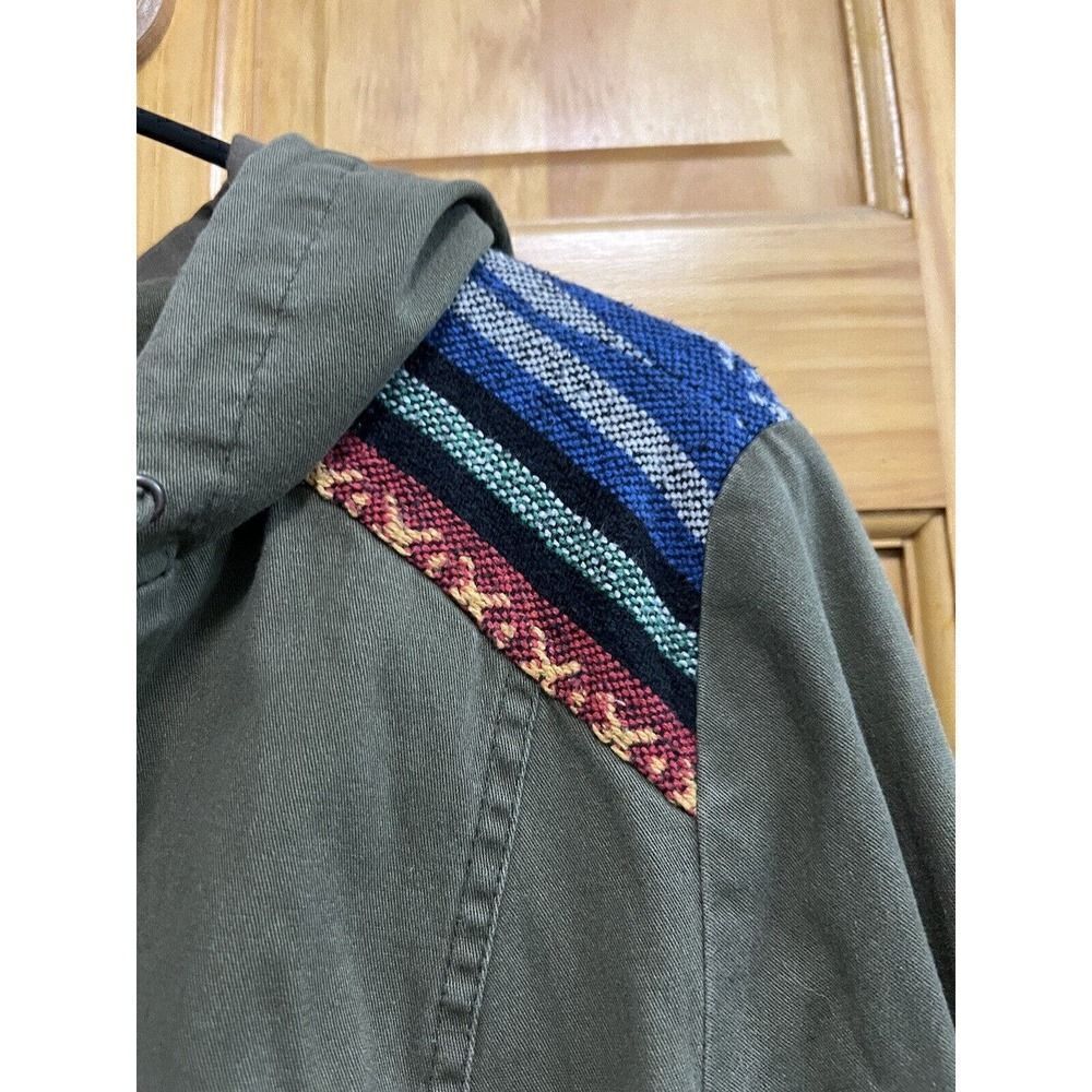 Celebrity Pink Army Green Embroidered Utility Jacket Size L - Picture 2 of 10